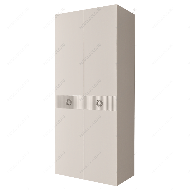 Шкаф 2-х дверный Bogemia Fillini (Слоновая кость/Хром) БМШ2/2(Fi)