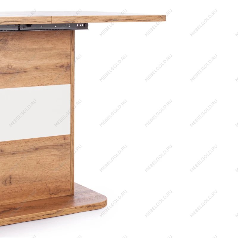 Стол обеденный SMART, ЛДСП, 105-140х68,6х75 см, Дуб вотан/Белый | изображение 9