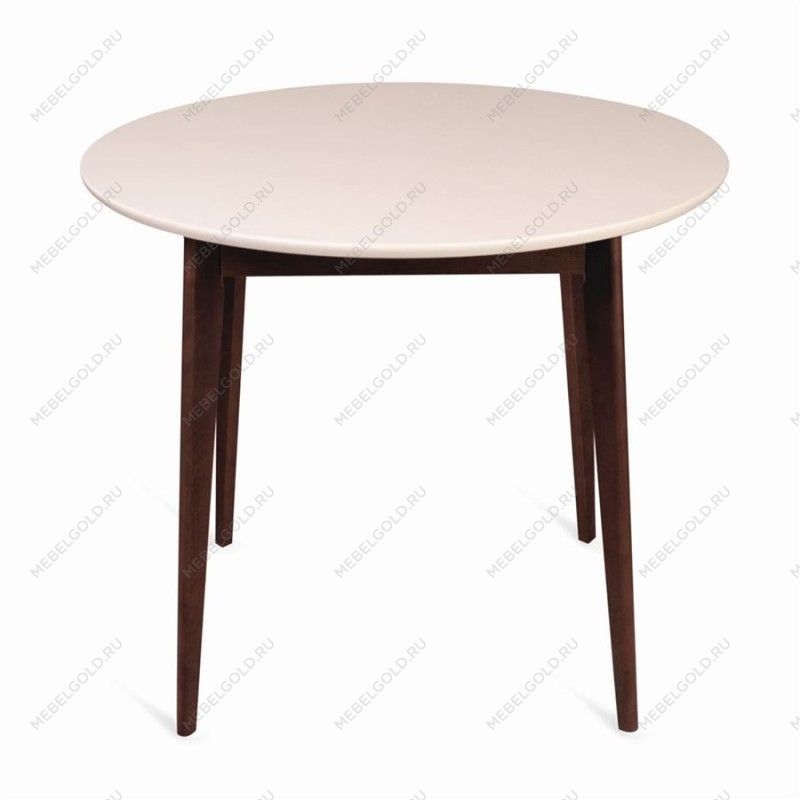 Стол Рэй-d900 (темный тон/слоновая кость 9001) Круглый