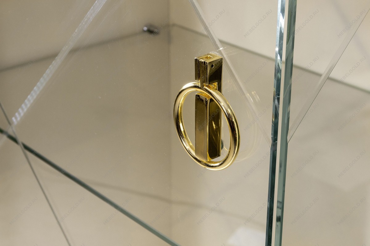 Витрина 2-ств. Римини (Белый/Серебро) (Левая) РМВ2-2С | изображение 1