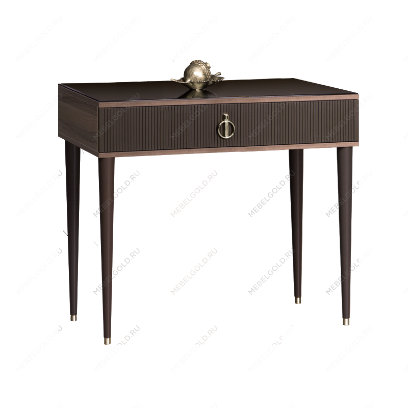 Стол туалетный узкий Римини СОЛО (Орех империя/Серебро) РМСТ-1(s)[9]