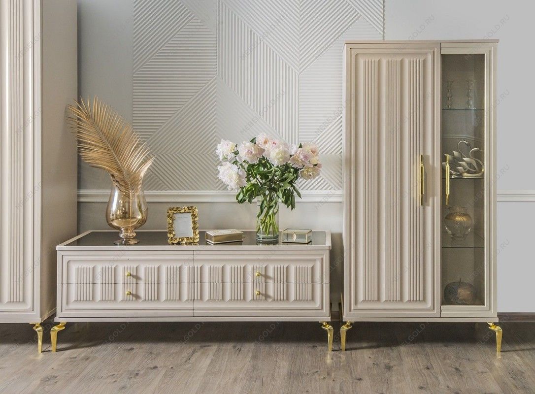 Витрина Замира 2-ств низкая бежевый | изображение 7