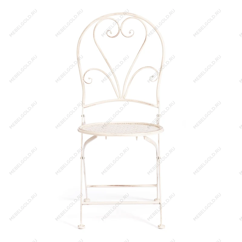 Стул Love Chair (PL08-11140), стальной сплав, античный белый, 40х47,5х94 см | изображение 3