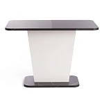 Стол обеденный GENT, ЛДСП, 110-145x68,6x75,5 см, Мрамор Блэк Роял/Белый | изображение 2