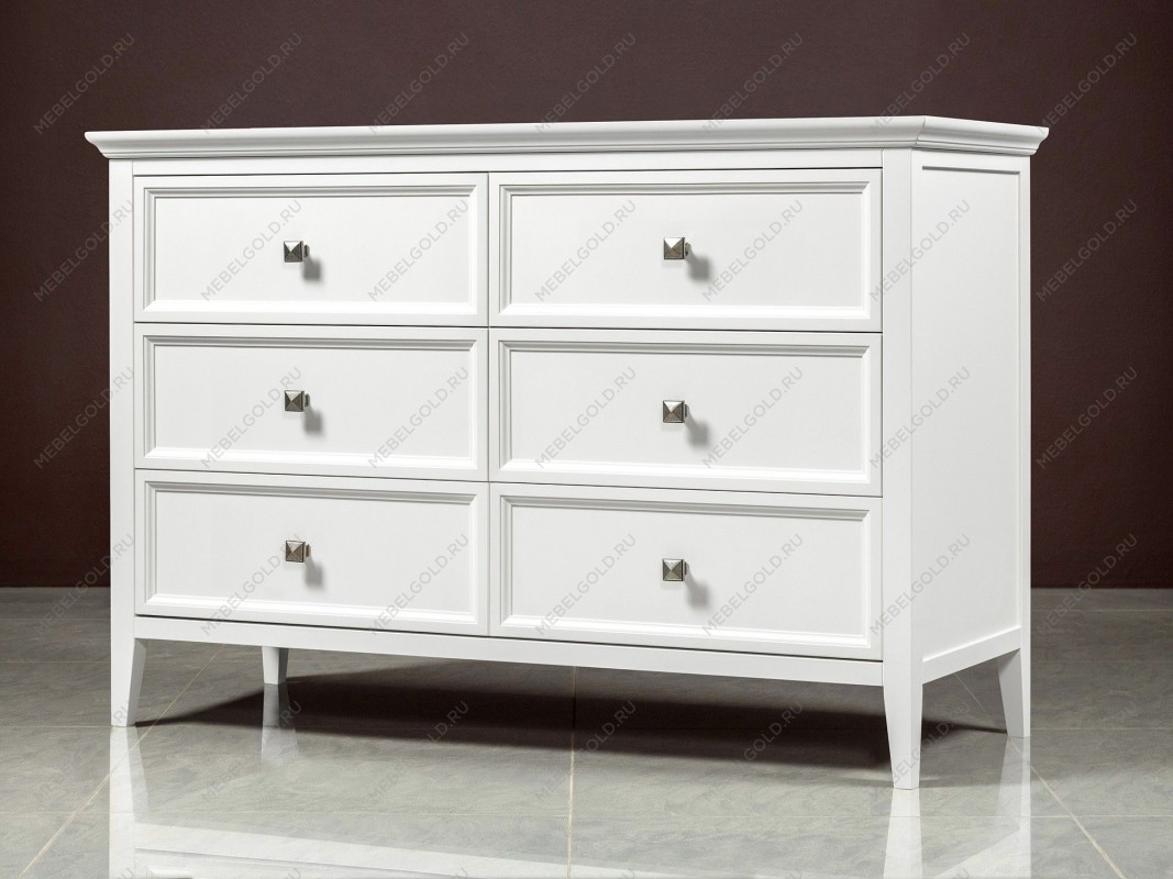 Комод большой 6 ящиков Manhattan (Белый) | изображение 4