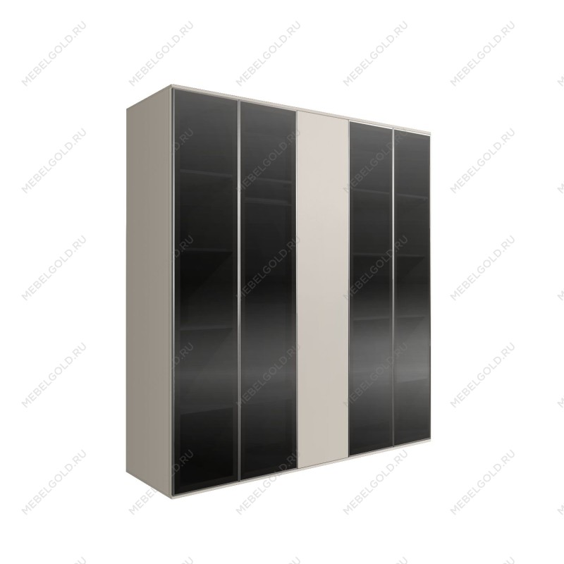 Шкаф 5-ти дв. Bogemia Air (Шелк/Серебро) БМШ2/5(4)