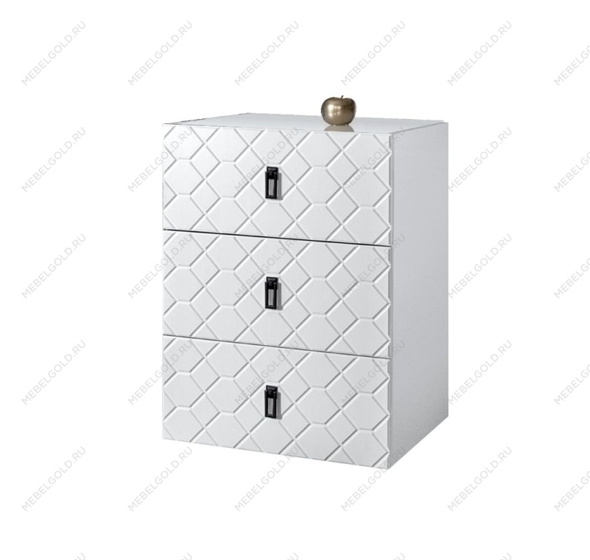 Комод Bogemia Fly Farfalle (Белый) (Lakobel/Черный) БМКМ-1