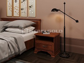 Тумба прикроватная Кентаки KOM1S каштан