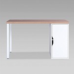 ИНГАР 2/ДВ/T стол письменный 140x75x55, дуб беленый/белый | изображение 1