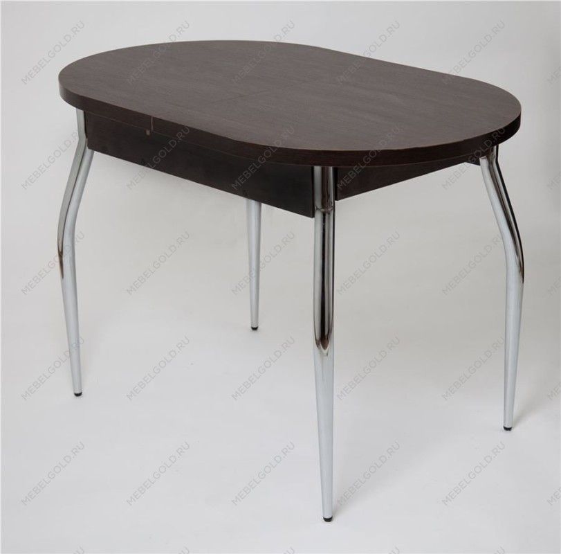 Стол Универсальный (ЛДСП 32 мм/Венге/ноги хром Элегант) | изображение 1