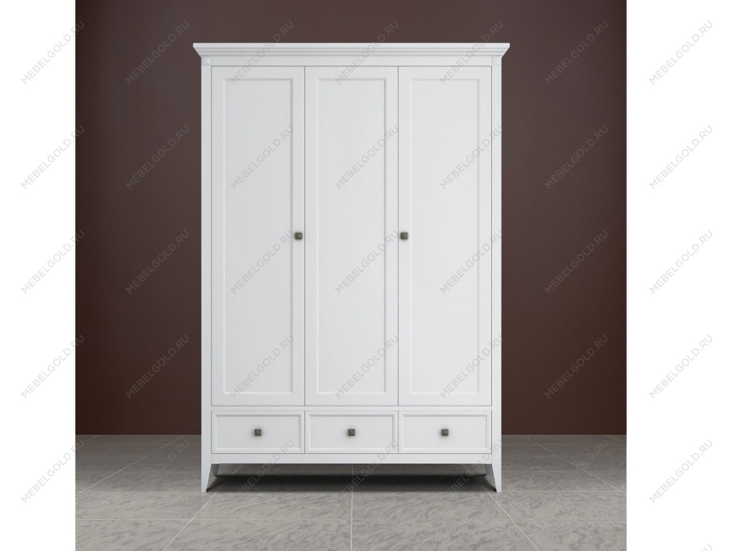 Шкаф трехстворчатый Manhattan (Белый) | изображение 2