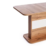 Стол обеденный SMART, ЛДСП, 105-140х68,6х75 см, Дуб вотан/Белый | изображение 6