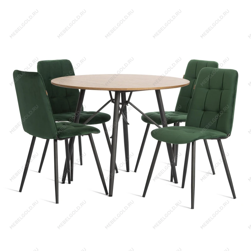 Стул обеденный Asti, велюр, 47х54х86, Deep Forest (изумруд) | изображение 13