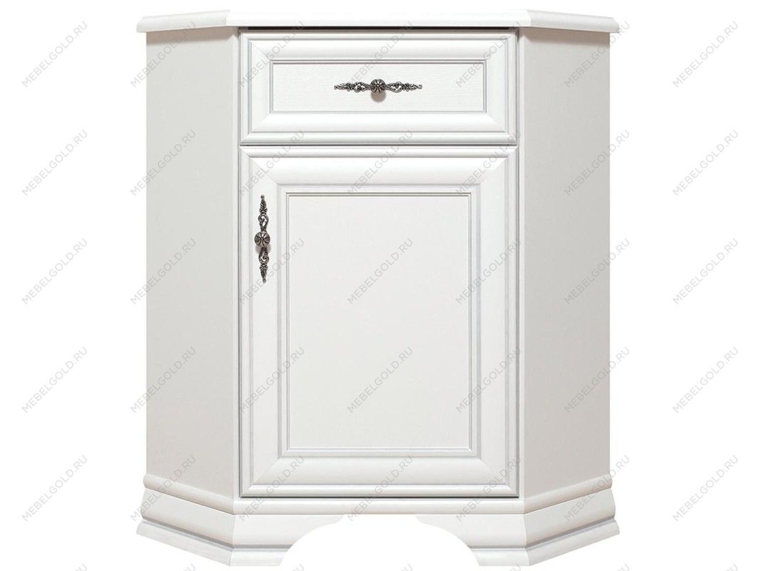 Тумба Кентаки KOMN1D1S/P угловая белый - Выставка Лобня