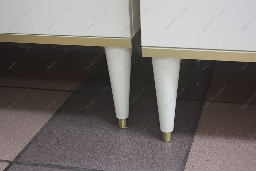 Лобня - Тумба под телевизор (2 двери и 2 фасада) Римини СОЛО (белый золото) РМТ-3 (s) | изображение 11