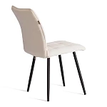 Стул обеденный Bari, LT, флок, молочный/черный, 4, 41х55х89 см | изображение 2