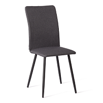 Стул обеденный La Rousse, NEW, ткань рогожка, тёмно-серый, F68, 45х55х93 см