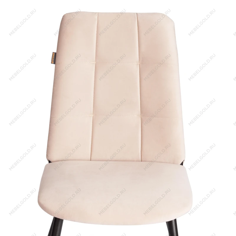 Стул обеденный Asti, TREND, флок, бежевый/черный, 7, 47х54х86 см | изображение 5