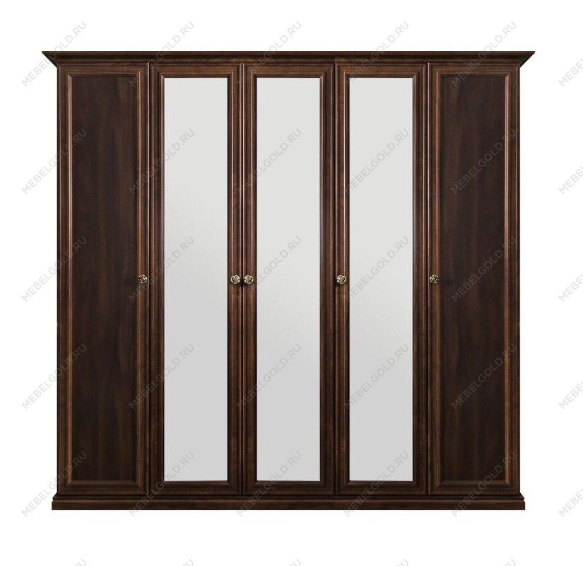 Шкаф Афина 5-дверный (2+1+2) с зеркалом караваджо | изображение 1