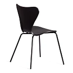 Стул Jacobsen (mod DC 102-1), пластик/металл, 45 х 54.5 х 80 см, Black (Черный) / Black (Черный) | изображение 2