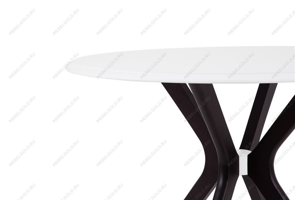 Стол Пекин (1000*1000/цвет столешницы Белый/цвет ножек Венге) | изображение 3