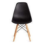 Стул CINDY (EAMES) (mod. 1801), дерево бук/металл/сиденье пластик, 45x51x82 см, Black (черный) | изображение 4