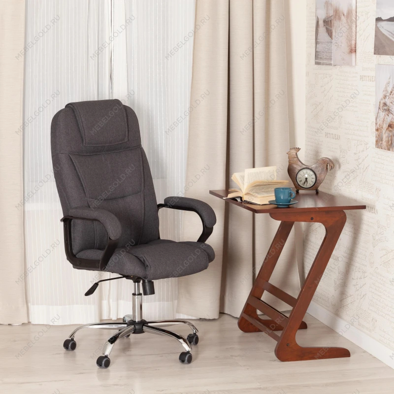 Кресло BERGAMO хром (22), ткань, темно-серый, F68 | изображение 17