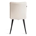 Стул обеденный Bari, LT, флок, молочный/черный, 4, 41х55х89 см | изображение 3