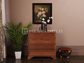 Комод Кентаки KOM4S каштан