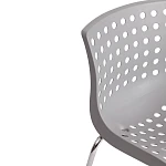 Стул SKALBERG (mod. C-084-A), металл/пластик, 46 х 56 х 79 см, Grey (серый) / Chrome (хром) | изображение 8