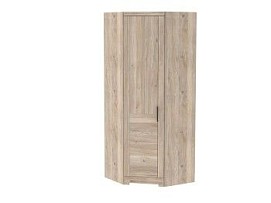 Шкаф угловой с глухой левой дверью, Юта (900*900*2300) Дуб Мария