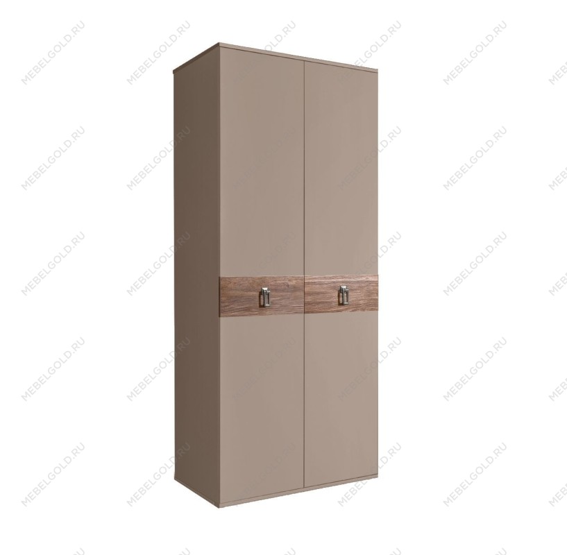 Шкаф 2-х дверный Bogemia Wood Fa (Мокка/Хром) БМШ2/2(Wo)