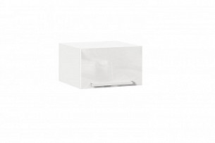 Шкаф кухонный 600 горизонтальный глубокий Герда (Белый/Белый глянец)