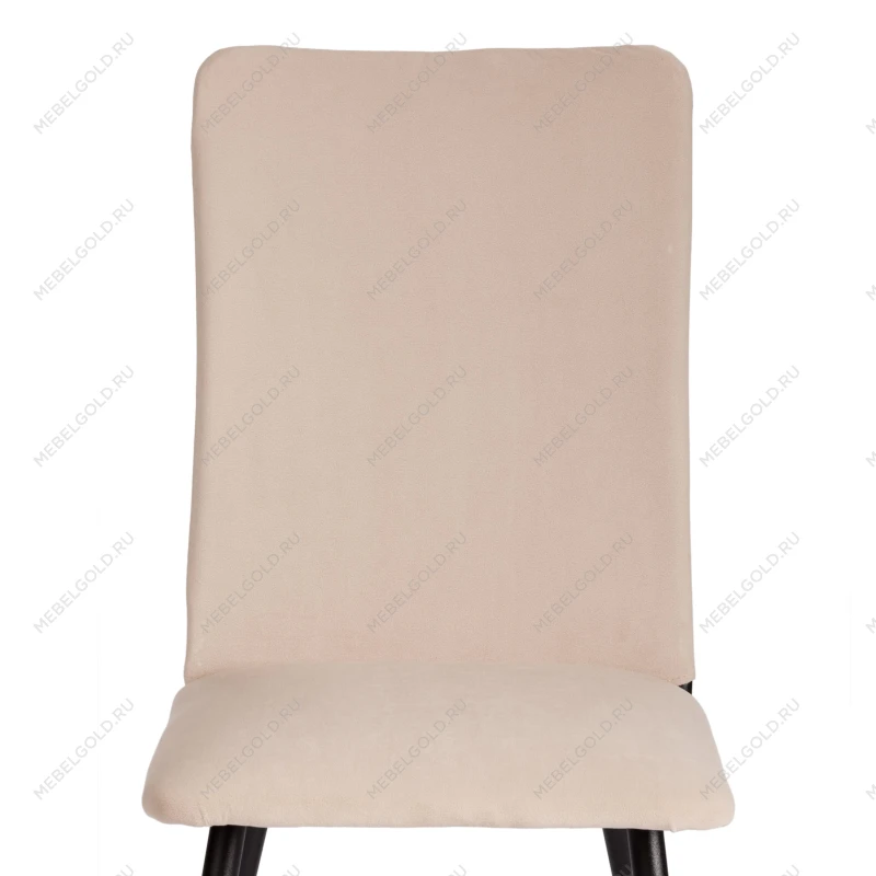 Стул обеденный La Rousse, NEW, флок, бежевый/черный, 7, 45x55x93 см | изображение 5