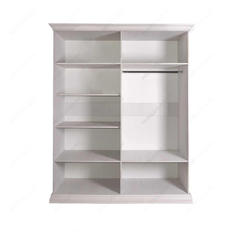 Шкаф 4-х дв. для платья и белья (2 зеркала) Амели дуб АМШ1/4 | изображение 1