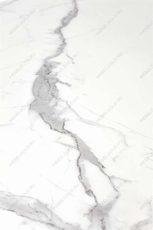 Стол обеденный Halmar DIESEL раскладной (белый мрамор/темно-серый/черный) | изображение 4