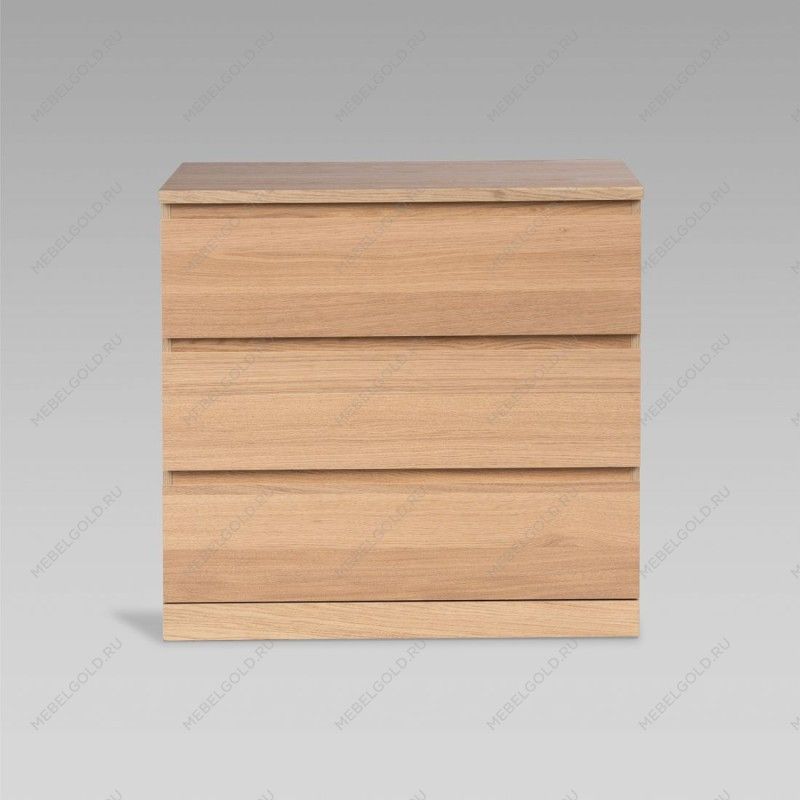 Варма Прайм 3 комод 80x77x48 шпон дуб беленый | изображение 1