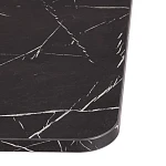 Стол обеденный FOX раздвижной, ЛДСП, 68.6x110-145x75 см, Мрамор черный/Белый | изображение 9