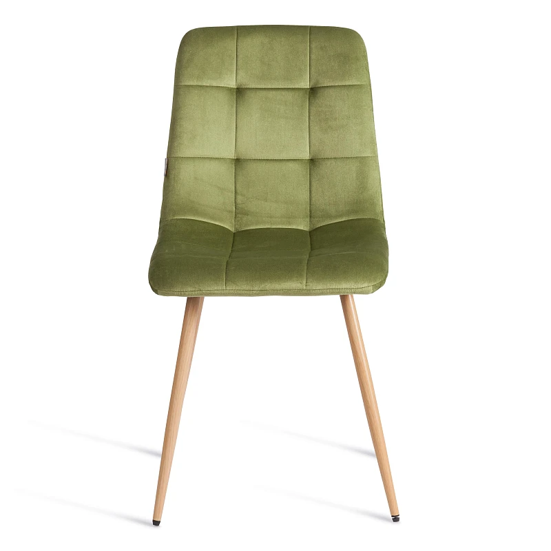 Стул CHILLY (mod. JSC-220), Велюр/металл, 44,5х52,5х88 см, Green (зеленый) HLR54 / натуральный | изображение 4