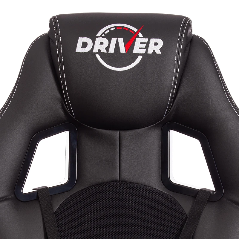 Кресло DRIVER (22), кож/зам/ткань, черный/черный, 36-6/TW-11 | изображение 7