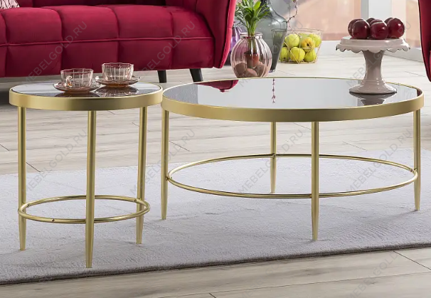 Стол журнальный SIGNAL MYSTIC B (черный/золотой мат) | изображение 3