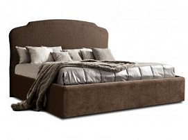 Кровать Римини 1,4 м, с подъемным механизмом (шоколад), РМКР140-1[3], гладкие царги