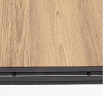 Комплект столовой мебели Halmar BOLIVAR (стол + 6 стульев, дуб золотой/черный) | изображение 3