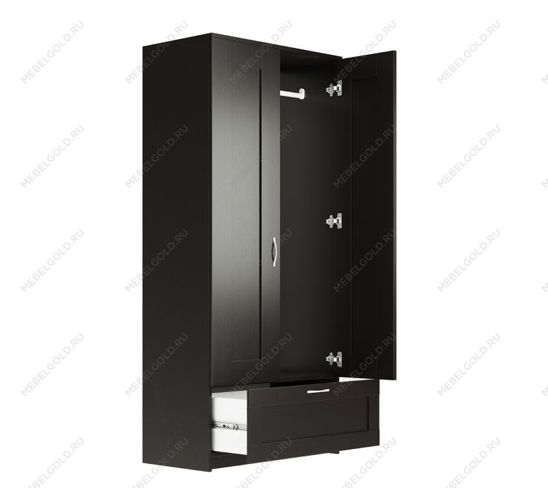 БРИМНЭС / СИРИУС Шкаф ИКЕА / IKEA комбинированный 2 двери и 1 ящик Дуб Венге | изображение 2