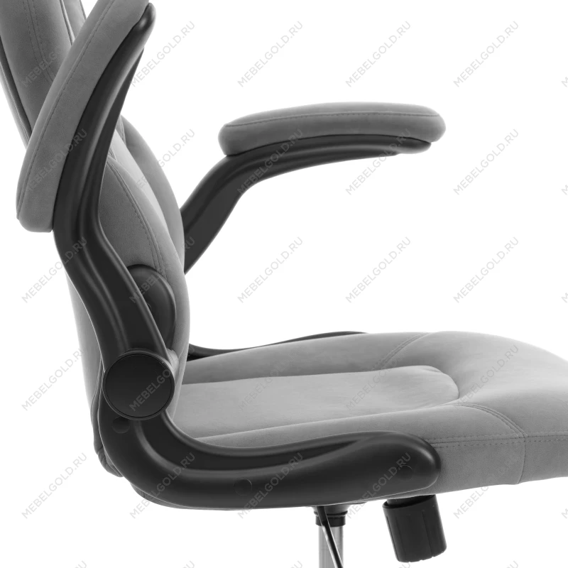 Кресло BAZUKA metalBL, велюр, серый, 29 | изображение 7