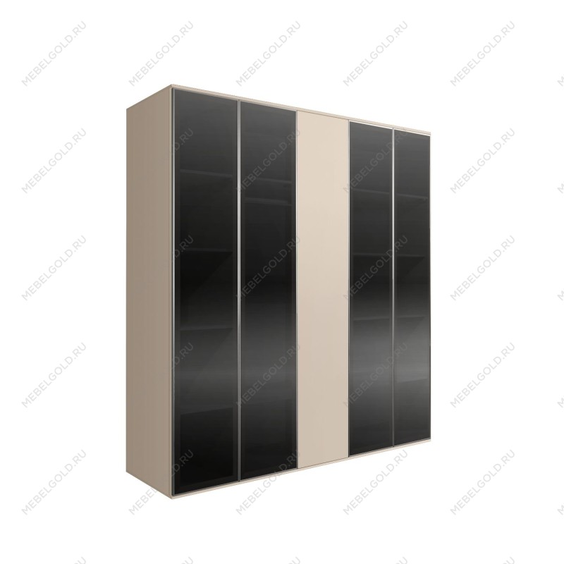 Шкаф 5-ти дв. Bogemia Air (Ваниль/Серебро) БМШ2/5(4)