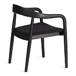 Стул BALDUR, дерево вяз/ткань лен, черный/черный лен, 49х52х76,5 см | изображение 2