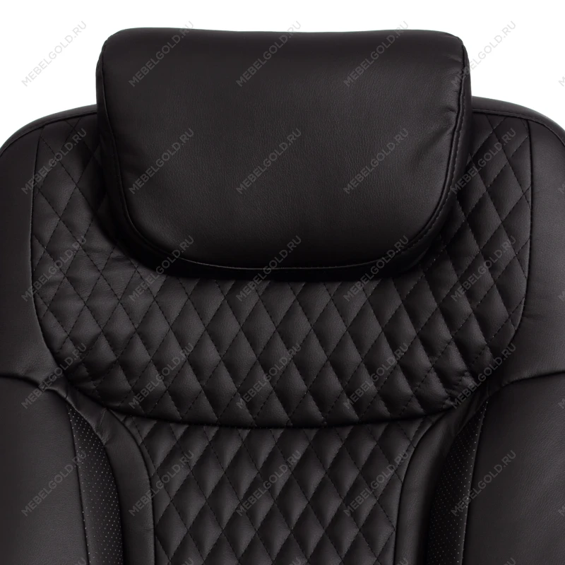 Кресло Trust (max), кож/зам, черный/черный стеганный/черный, 36-6/36-6/36-6/06 | изображение 7