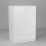 МАЛЬТА комод ИКЕА / IKEA 4+2 ящика 80х121 белый | изображение 1