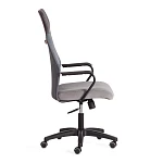 Кресло PRACTIC (мп), флок/кож/зам, серый/металлик, 29/W-12/36 | изображение 1